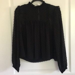 Zara black blouse
